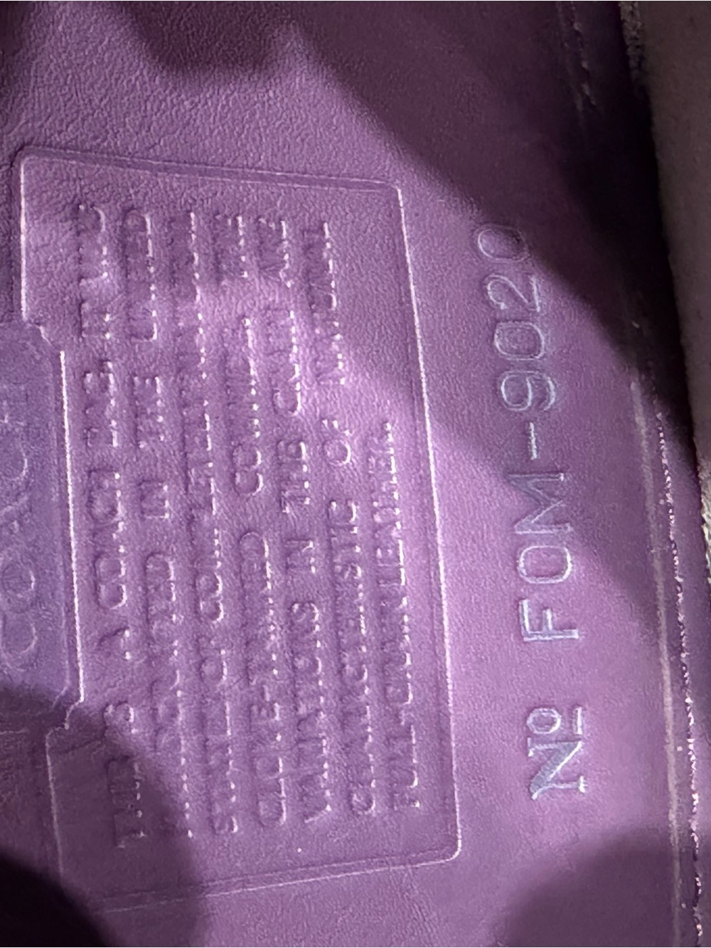 Coach ergo vintage Purple Leather Shoulder Bag RARE - Picture 9 of 10
